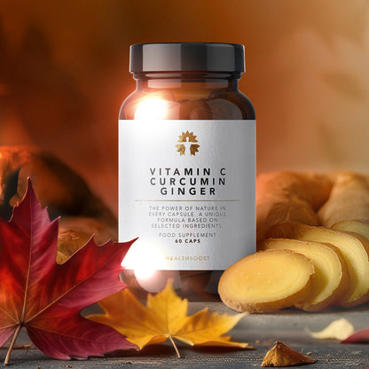 Βιταμίνη C από άγριο τριαντάφυλλο+ Κουρκουμά+ Τζίντζερ